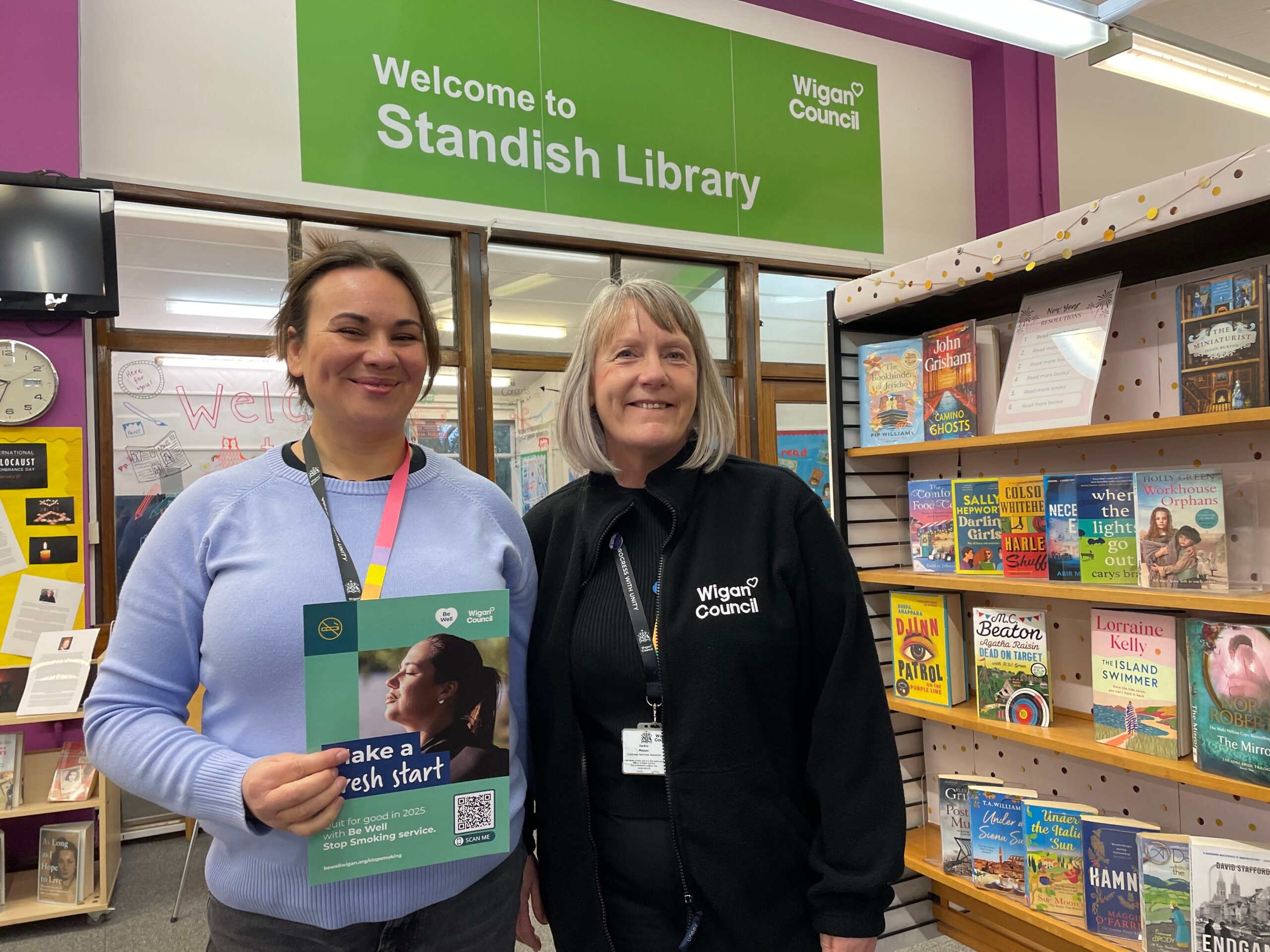 Stop Smoking advisor at Standish Library