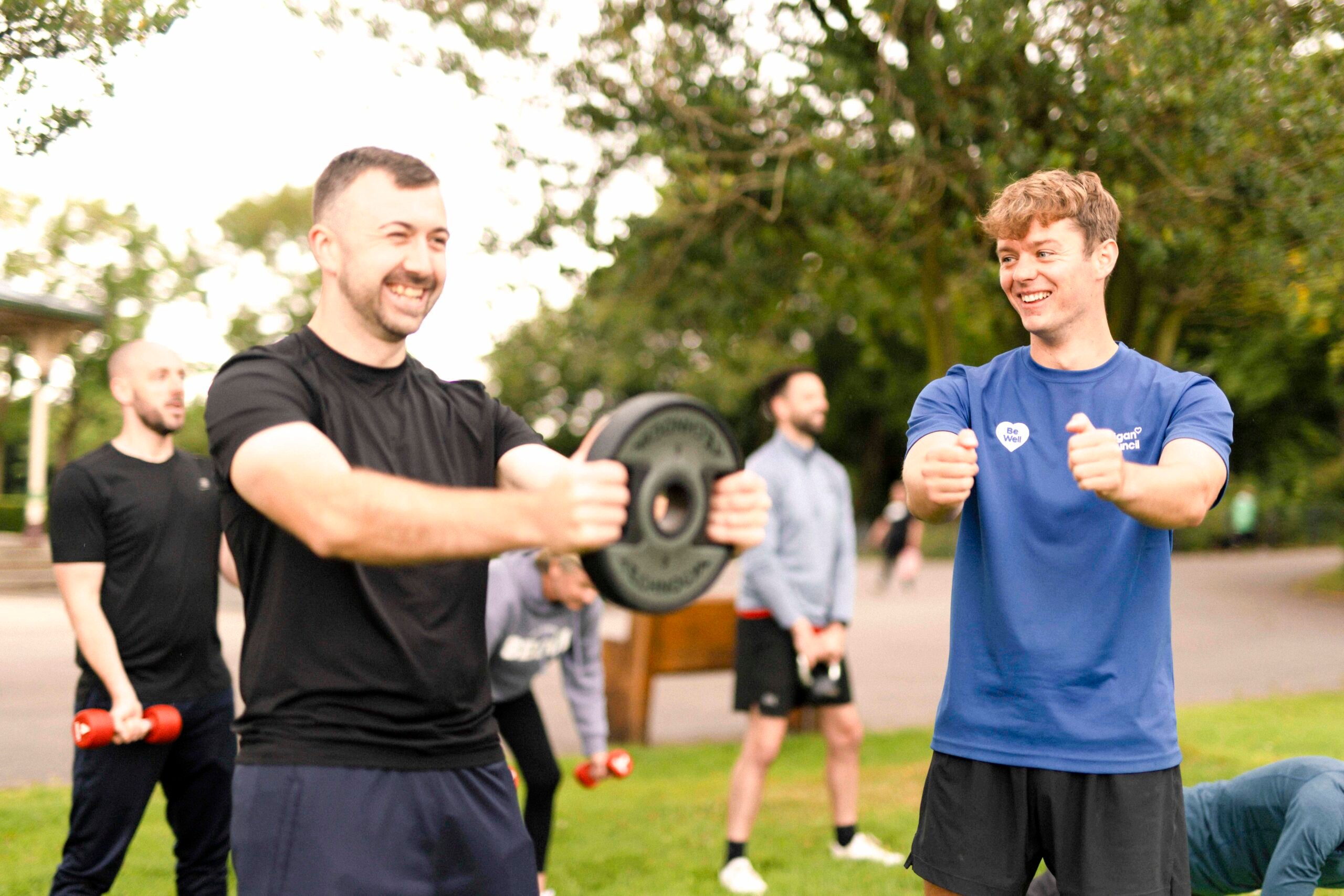 Outdoor gym session