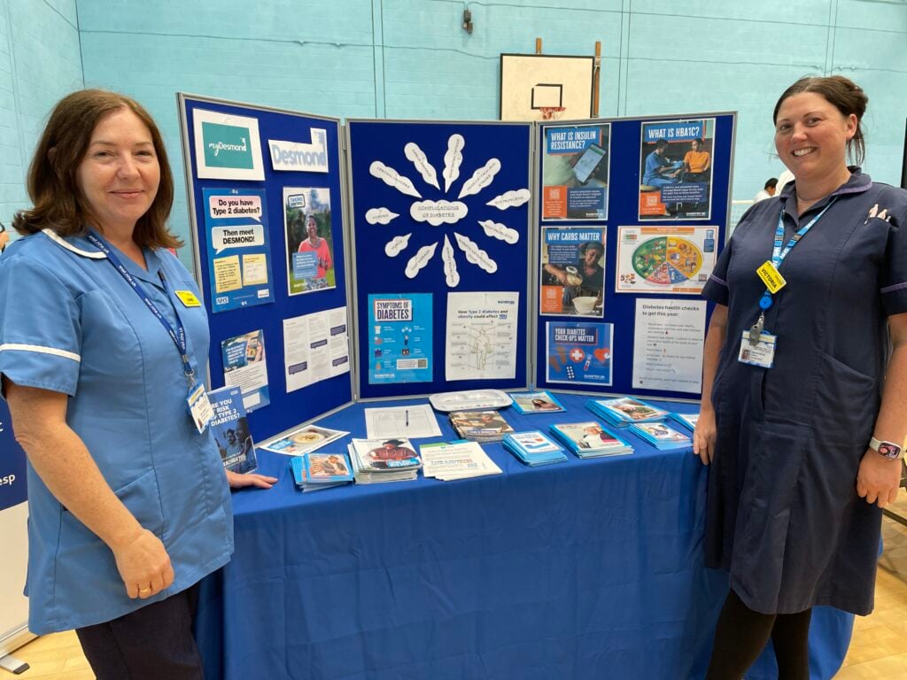 Diabetes nurses at Hindley Leisure Centre