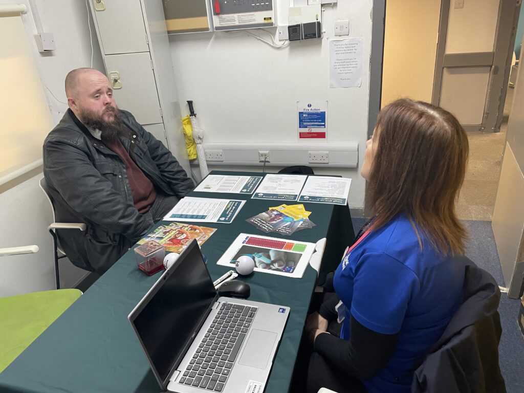 James and Louise at Hindley Library