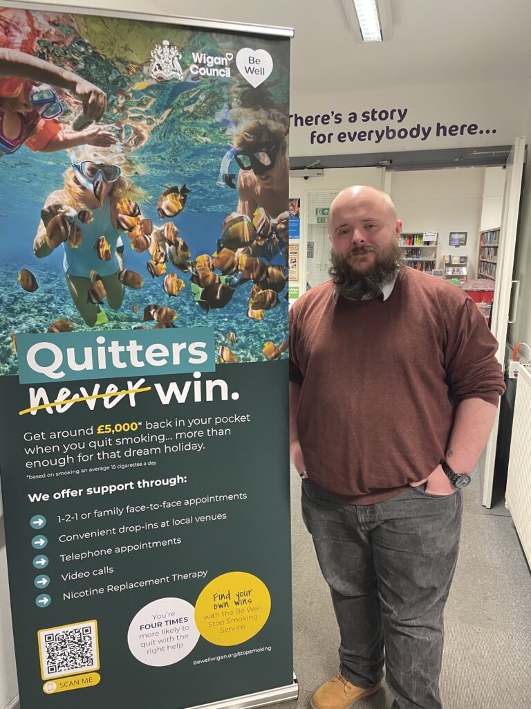 James at Hindley Library