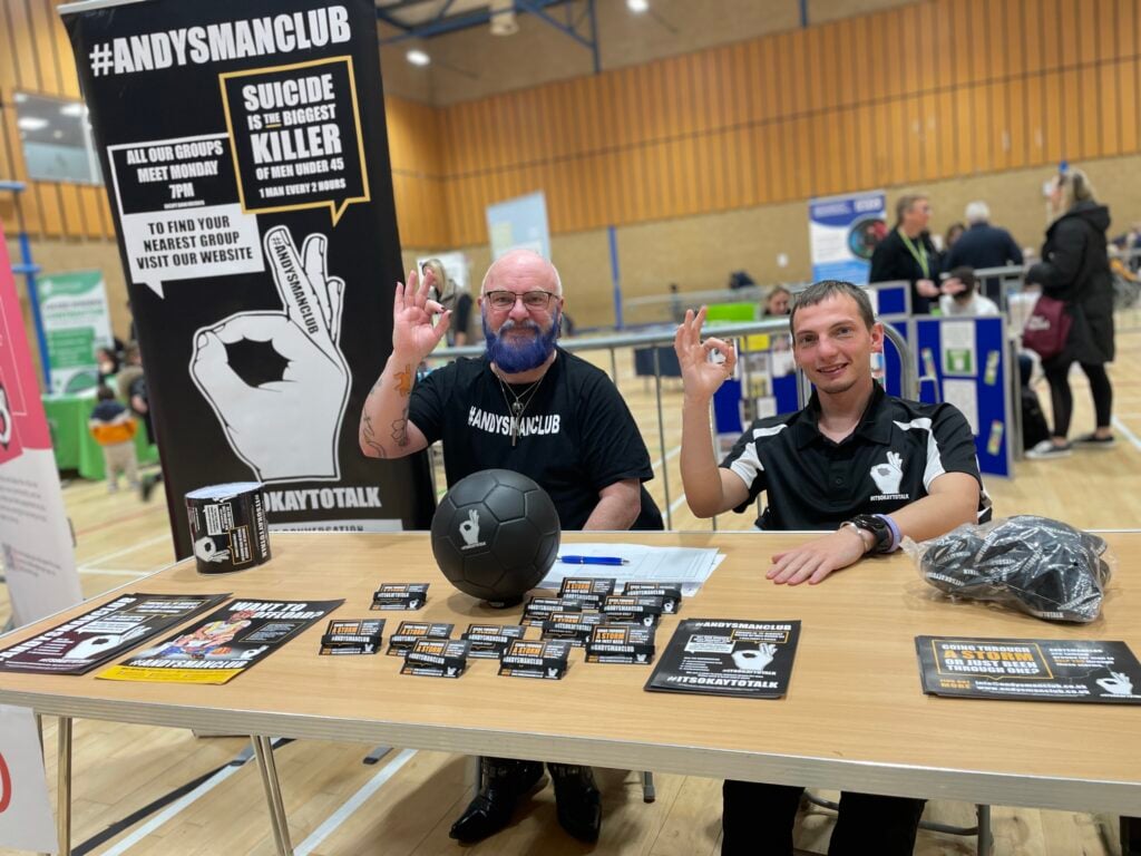 Andy's Man Club stall