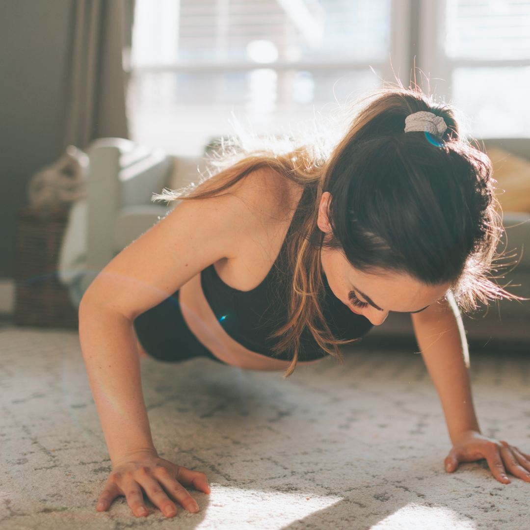 Woman doing a plank