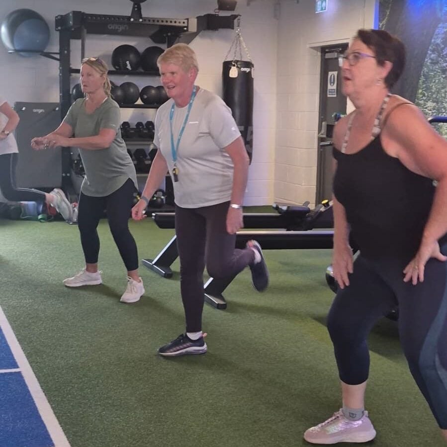 Nicky and other women at the class