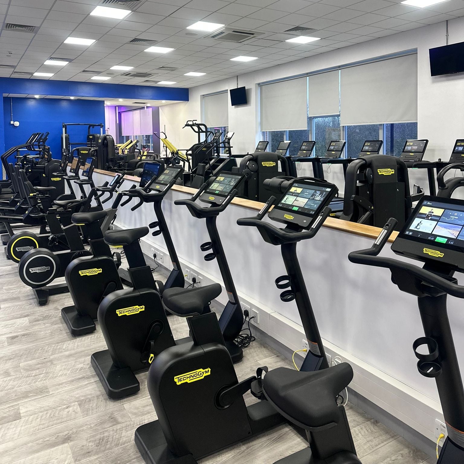 The gym at Leigh Leisure Centre